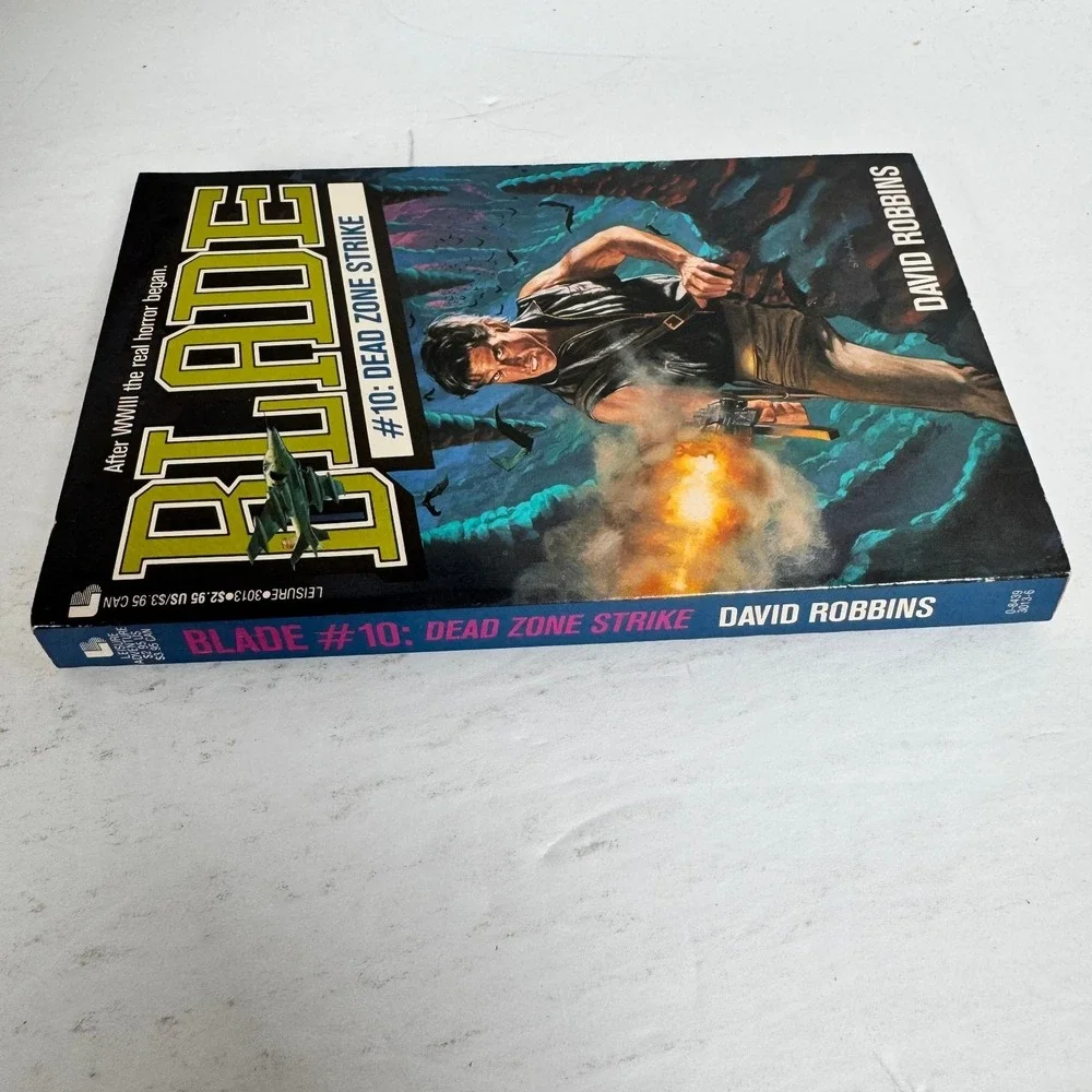 Blade #10 Dead Zone Strike David Robbins 1990 Post-Apocalyptic Leisure Books